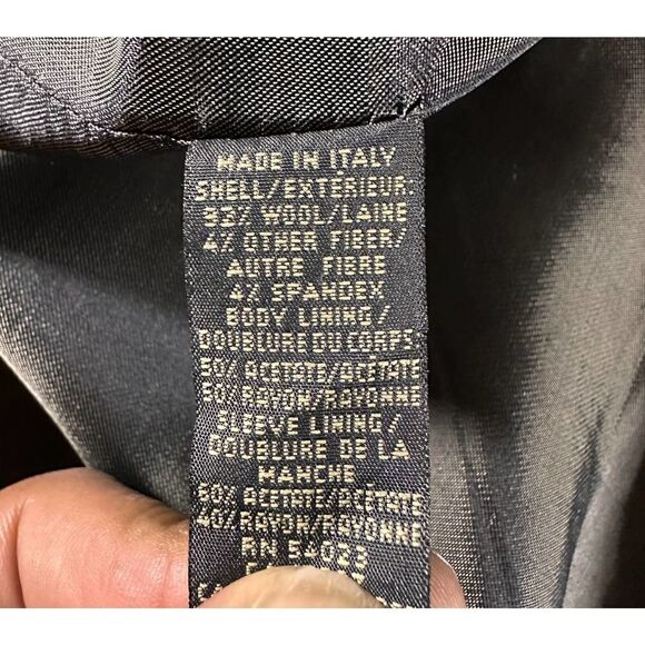 Banana Republic 3 Button Wool Blend Blazer Sport Coat Gray Men’s Size 40R - Picture 8 of 8